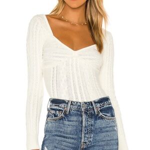 MAJORELLE Fallone Sweater in Cream